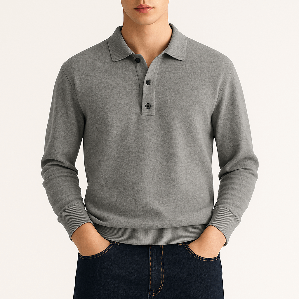 MARMIRI | Classic Long-Sleeve Polo Shirt