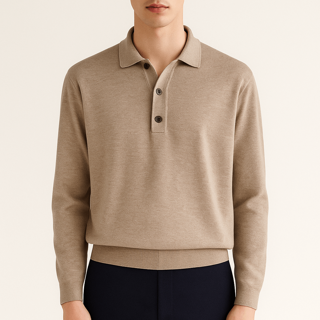 MARMIRI | Classic Long-Sleeve Polo Shirt