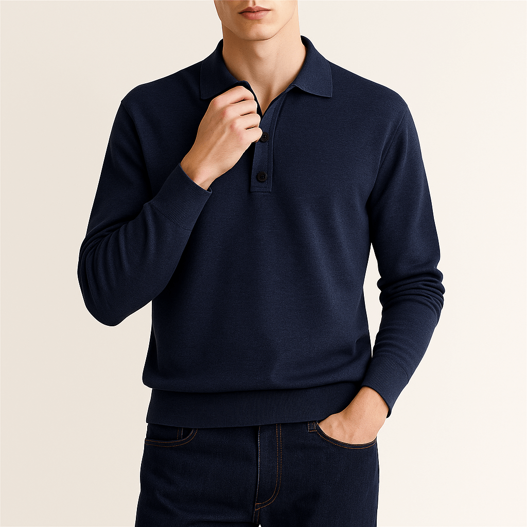 MARMIRI | Classic Long-Sleeve Polo Shirt