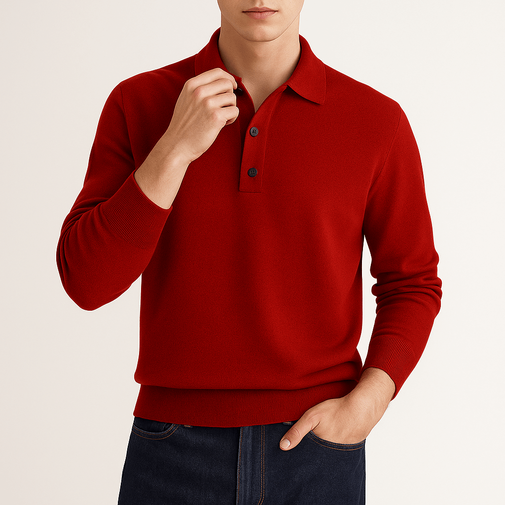 MARMIRI | Classic Long-Sleeve Polo Shirt