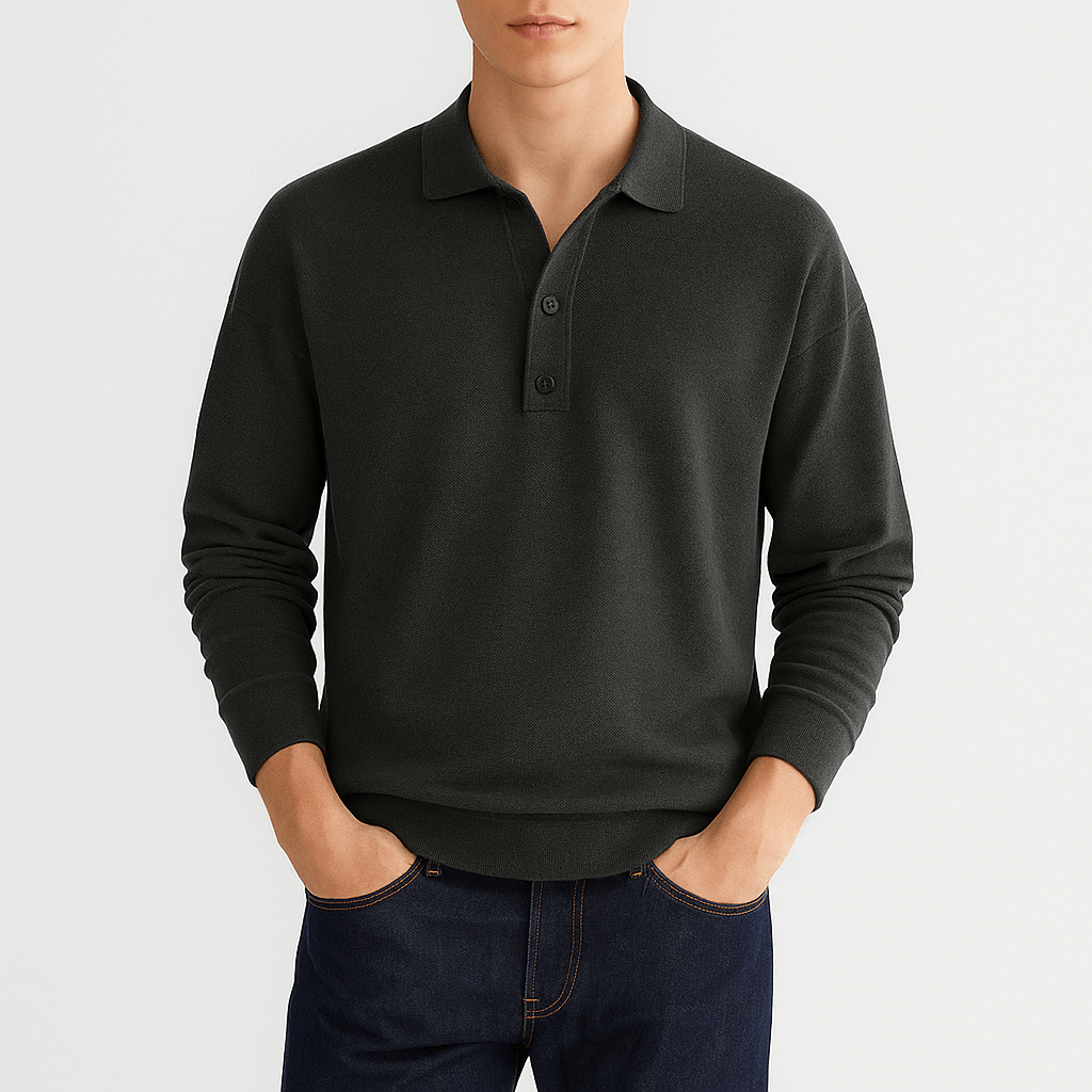 MARMIRI | Classic Long-Sleeve Polo Shirt