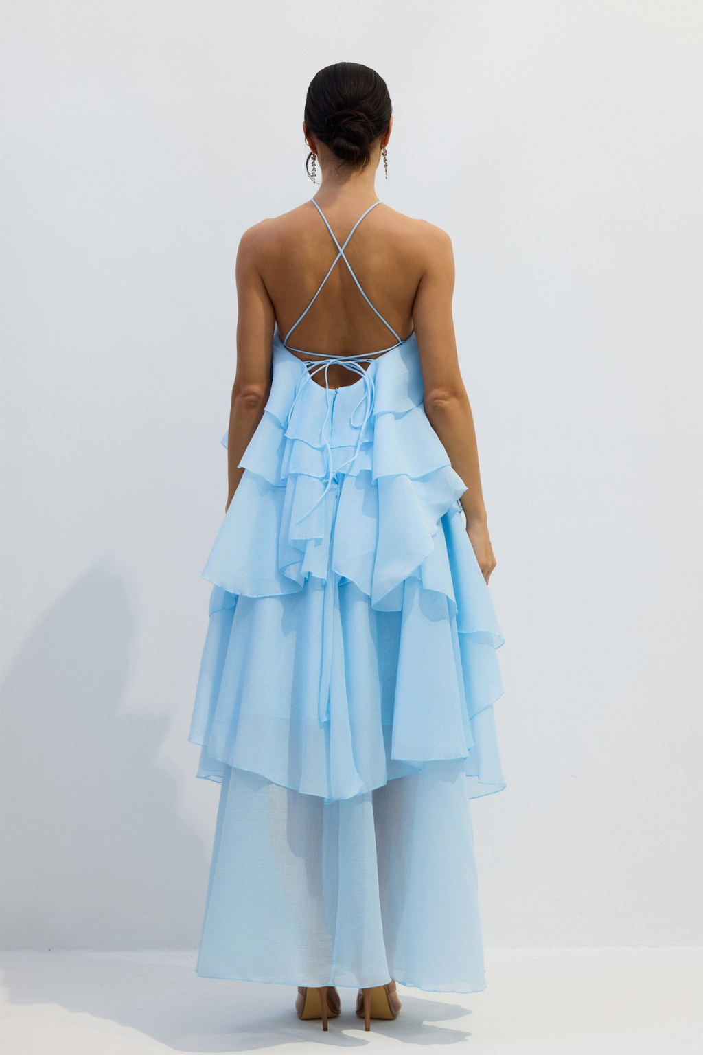 Cutenew | Women's 3D Flower Ruffle Summer Dress | Midi