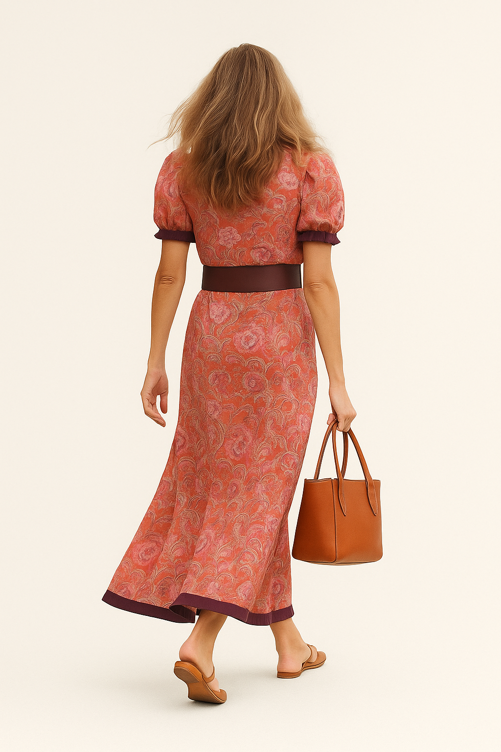 Fabiola | Women's Flowing Short Sleeve Evening Dress | Maxi