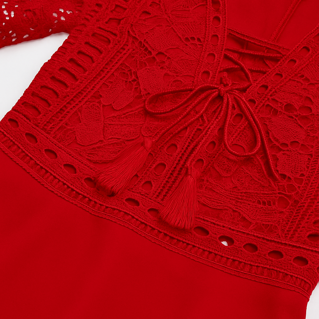 A Line | Women’s Ruffle Chiffon Summer Dress | Mini