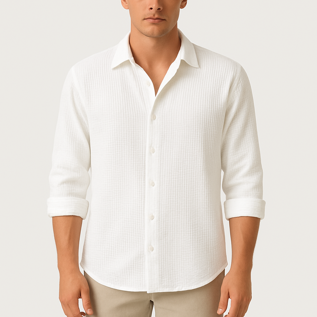 MARMIRI | Waffle Knit Cotton Shirt