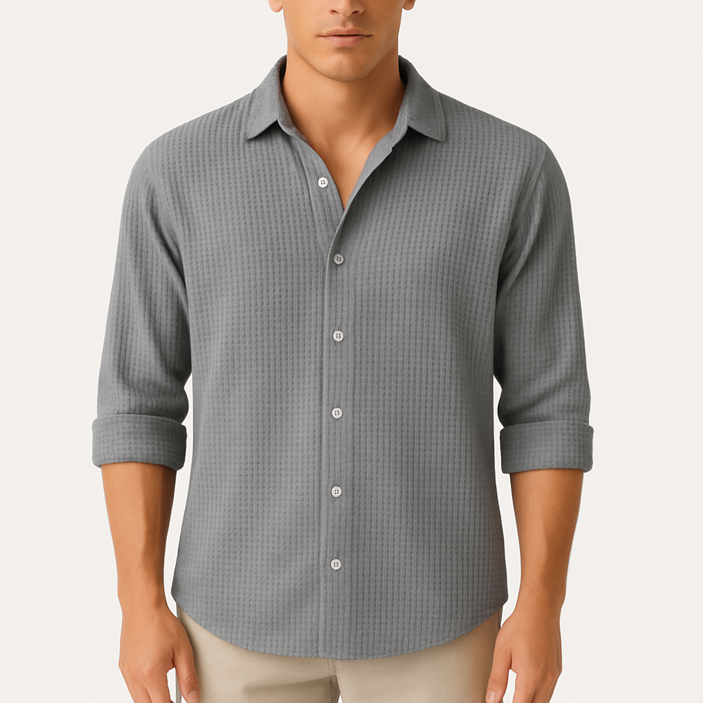 MARMIRI | Waffle Knit Cotton Shirt