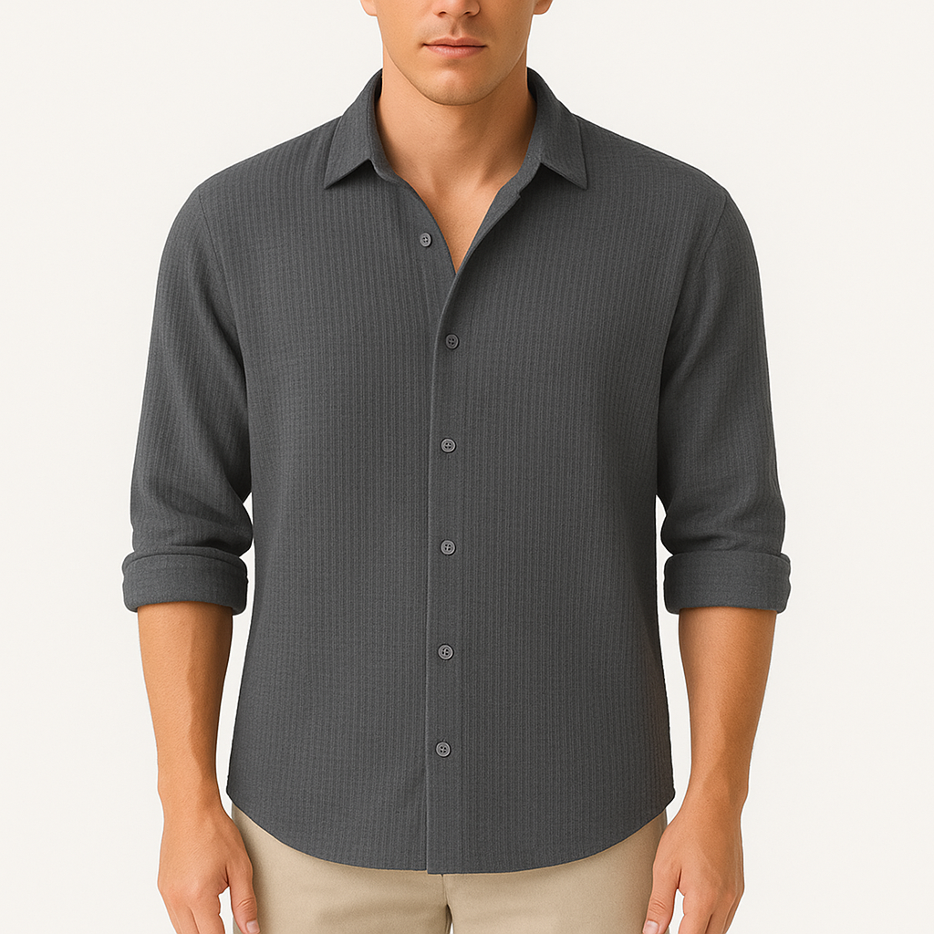 MARMIRI | Waffle Knit Cotton Shirt