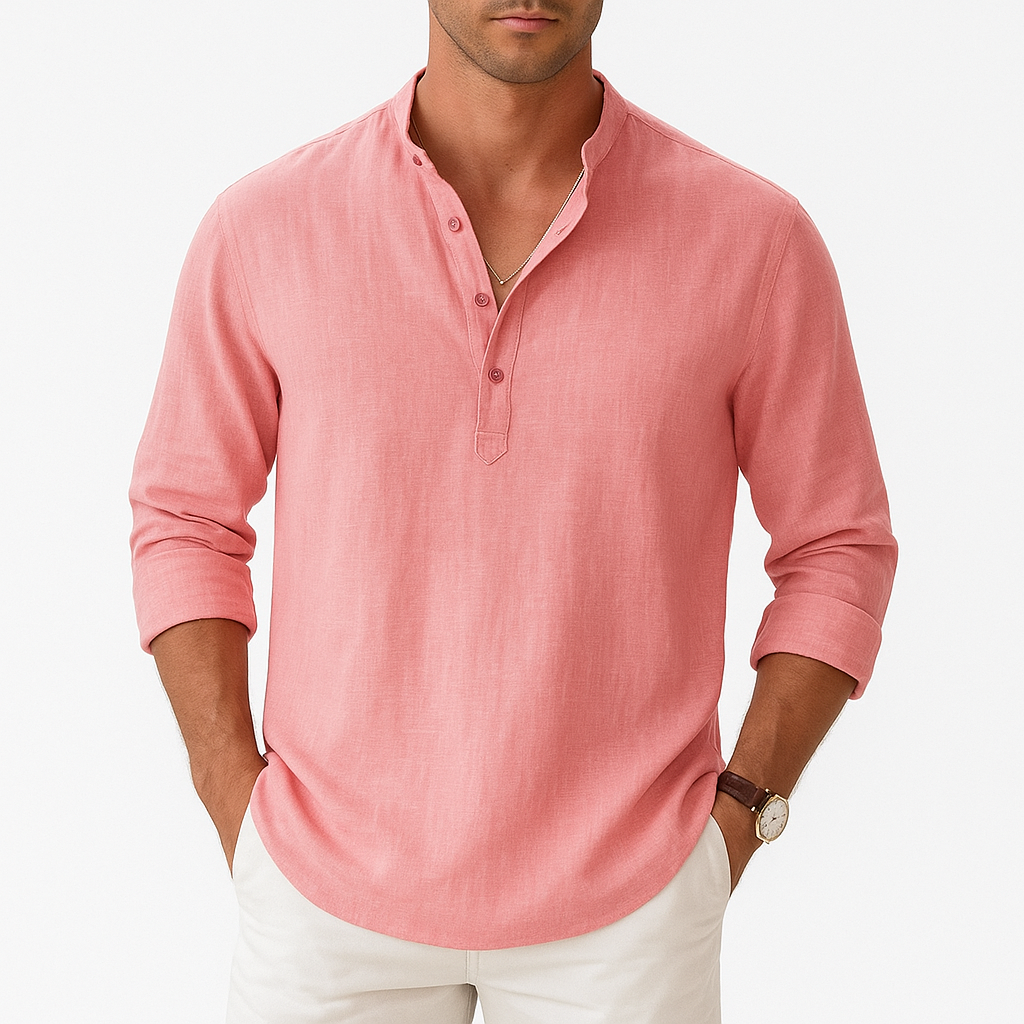 MARMIRI | Lightweight Linen Henley Shirt