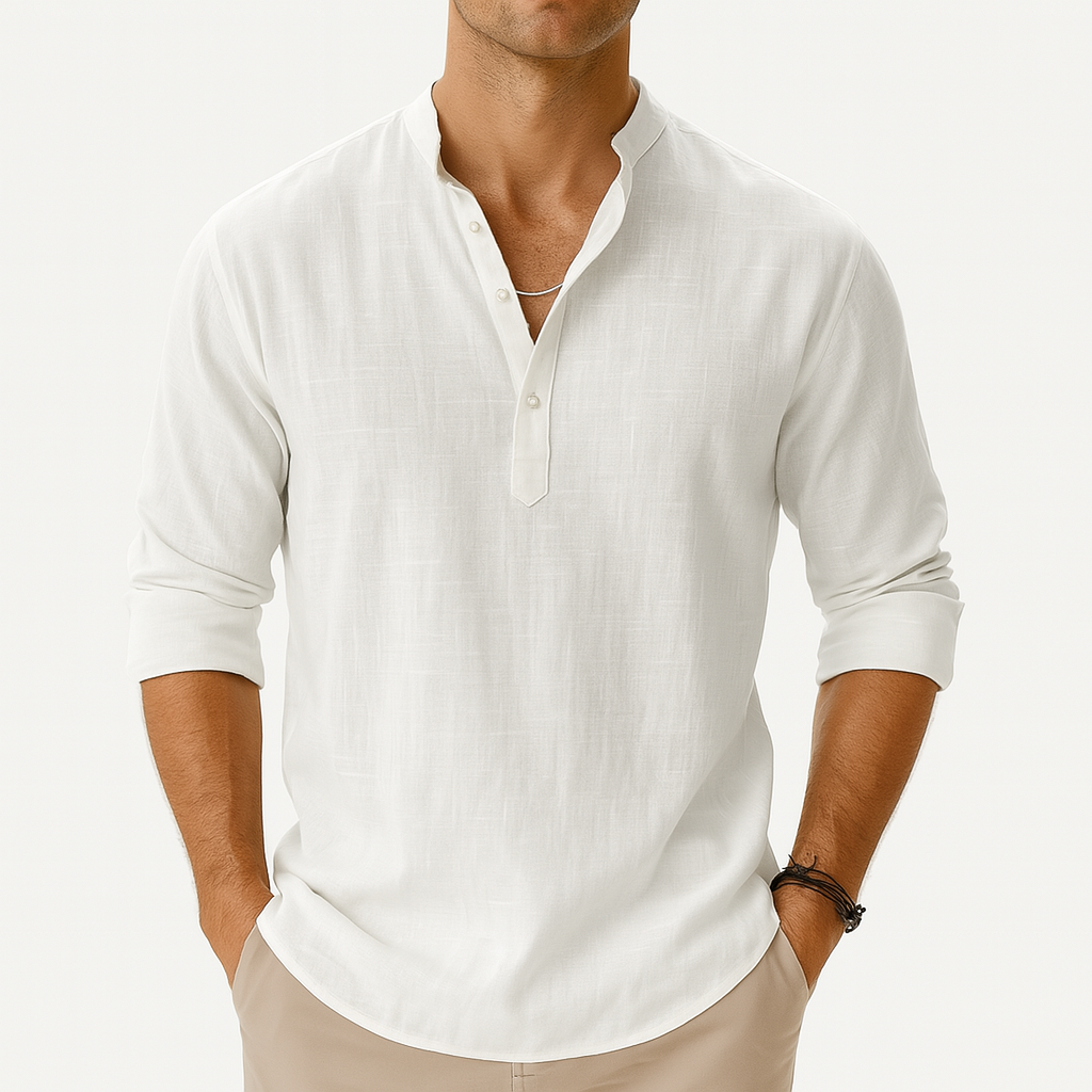 MARMIRI | Lightweight Linen Henley Shirt