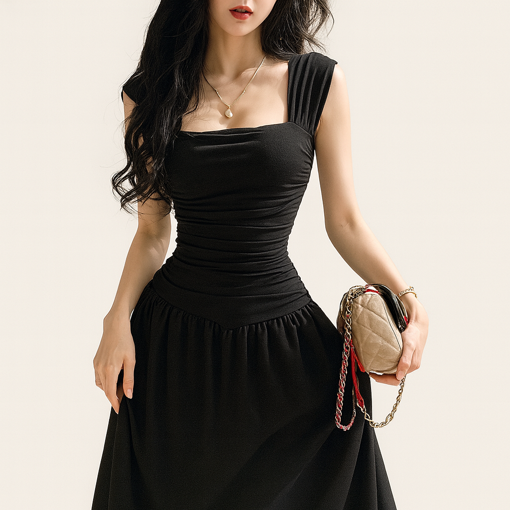 WhereMery | Women’s Chic Ruched Summer Dress | Maxi