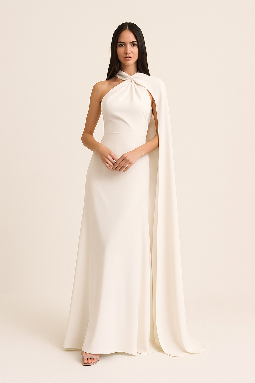 Stylish | Women’s Glossy Halter Party Dress | Maxi