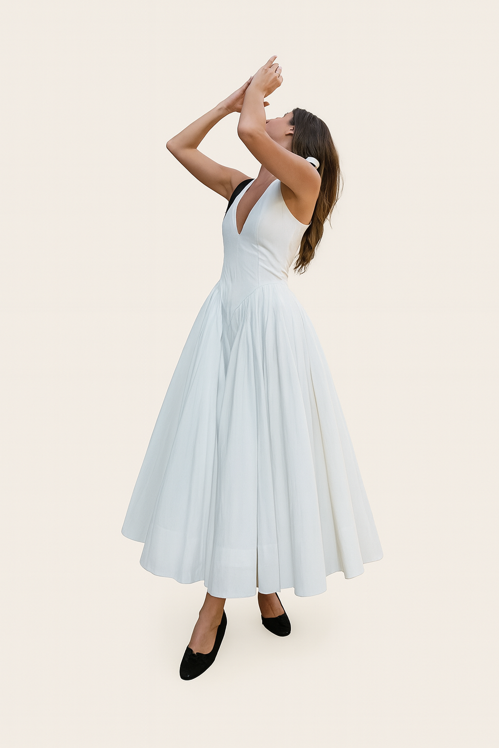 Talenza | Women's Backless Deep V Halter Party Dress | Maxi