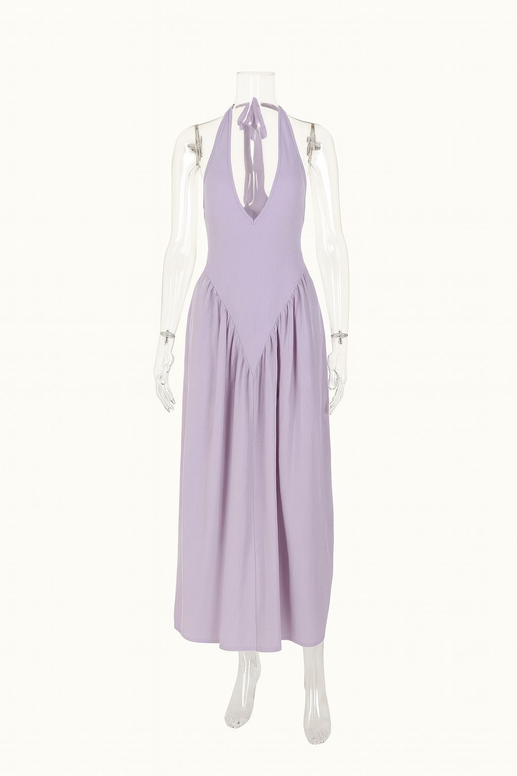 Talenza | Women's Backless Deep V Halter Party Dress | Maxi