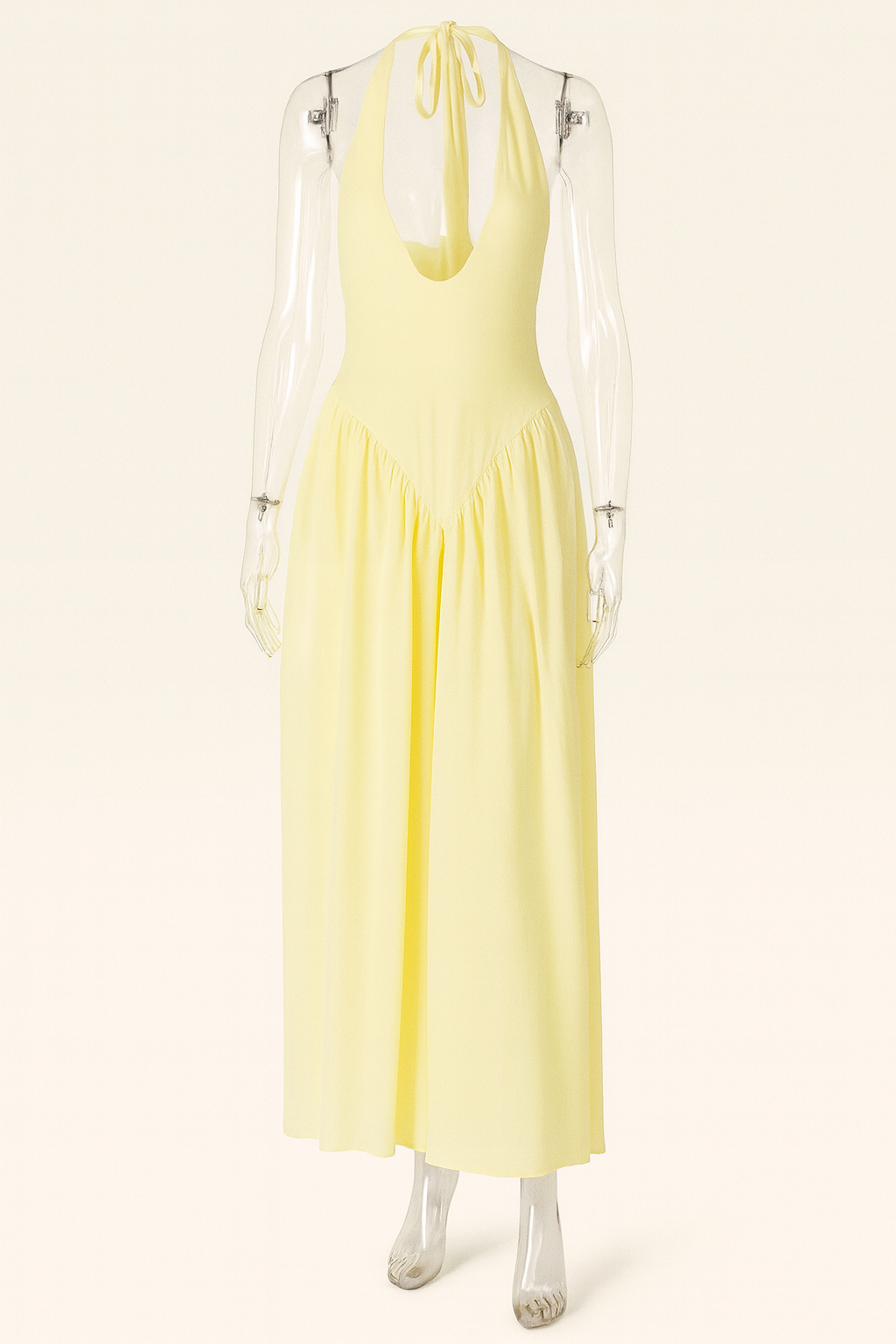 Talenza | Women's Backless Deep V Halter Party Dress | Maxi