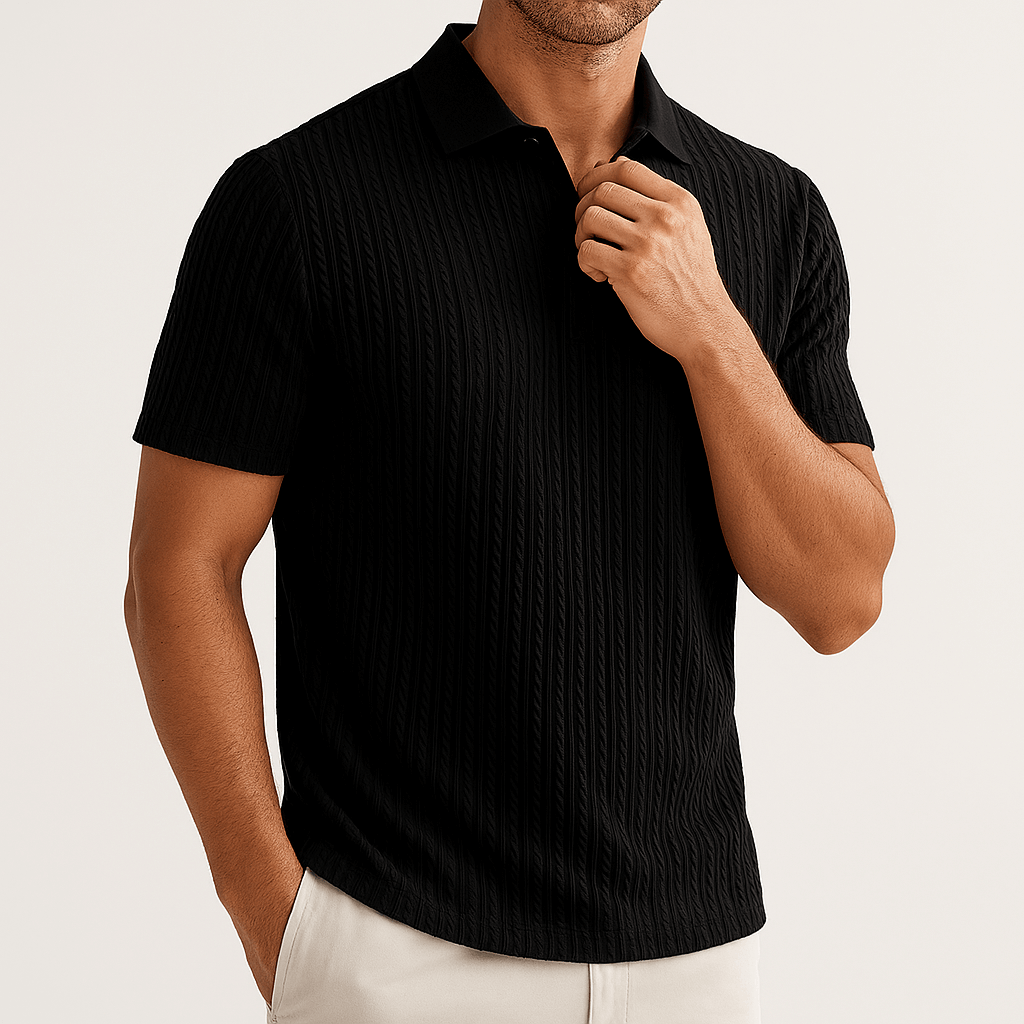 MARMIRI | Carlton Striped Knit Polo Shirt
