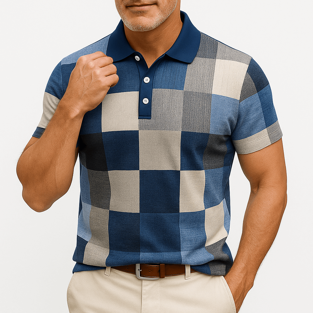 MARMIRI | Check Pattern Polo Shirt