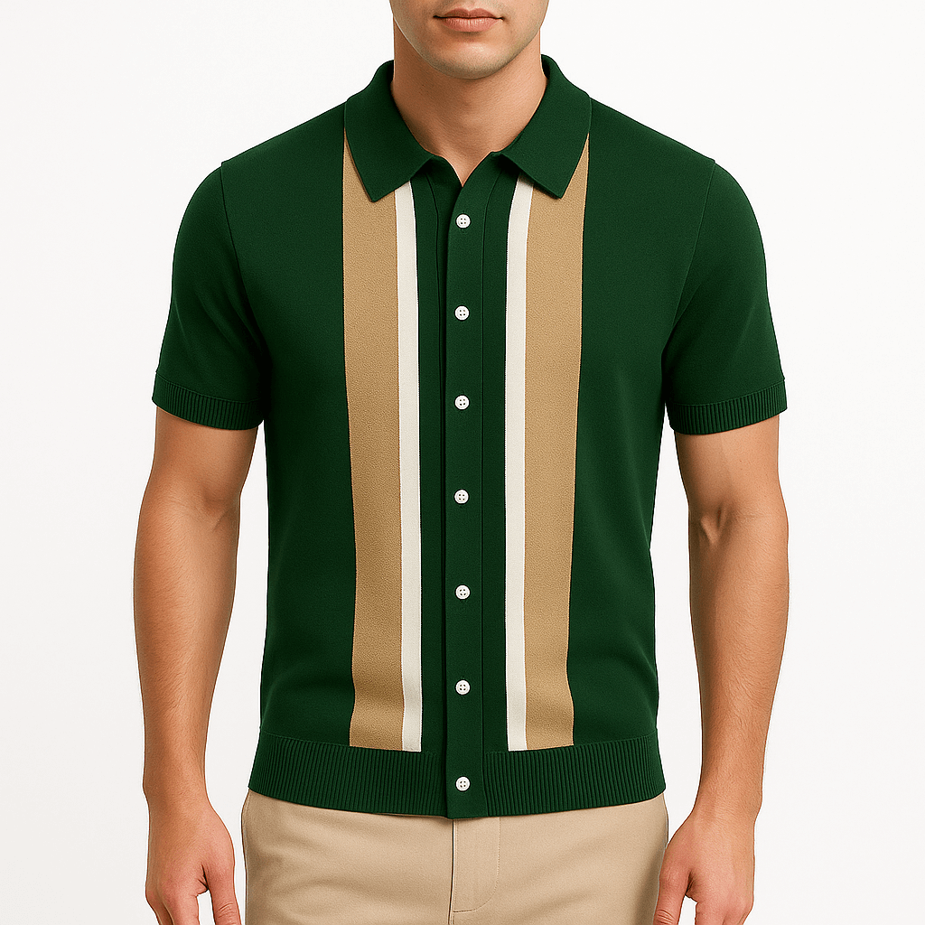 MARMIRI | Contrast Collar Polo Shirt