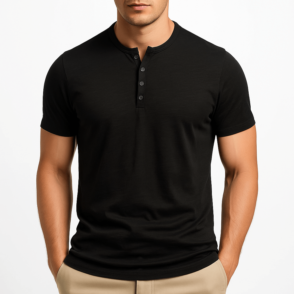 MARMIRI | Cotton Henley Shirt