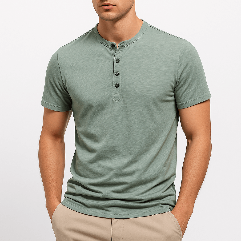 MARMIRI | Cotton Henley Shirt