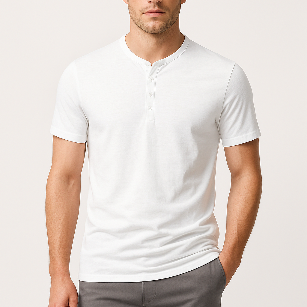 MARMIRI | Cotton Henley Shirt