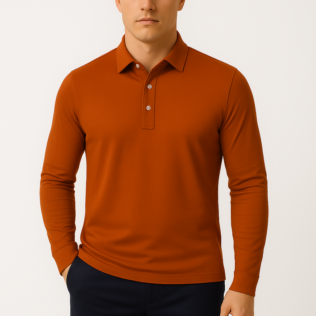 MARMIRI | Lightweight Long Sleeve Polo Shirt