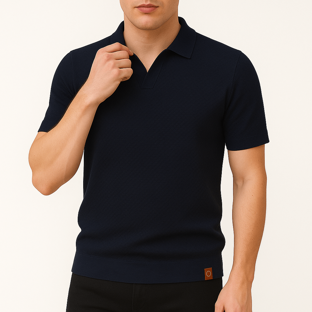 MARMIRI | Relaxed Knit Polo Shirt