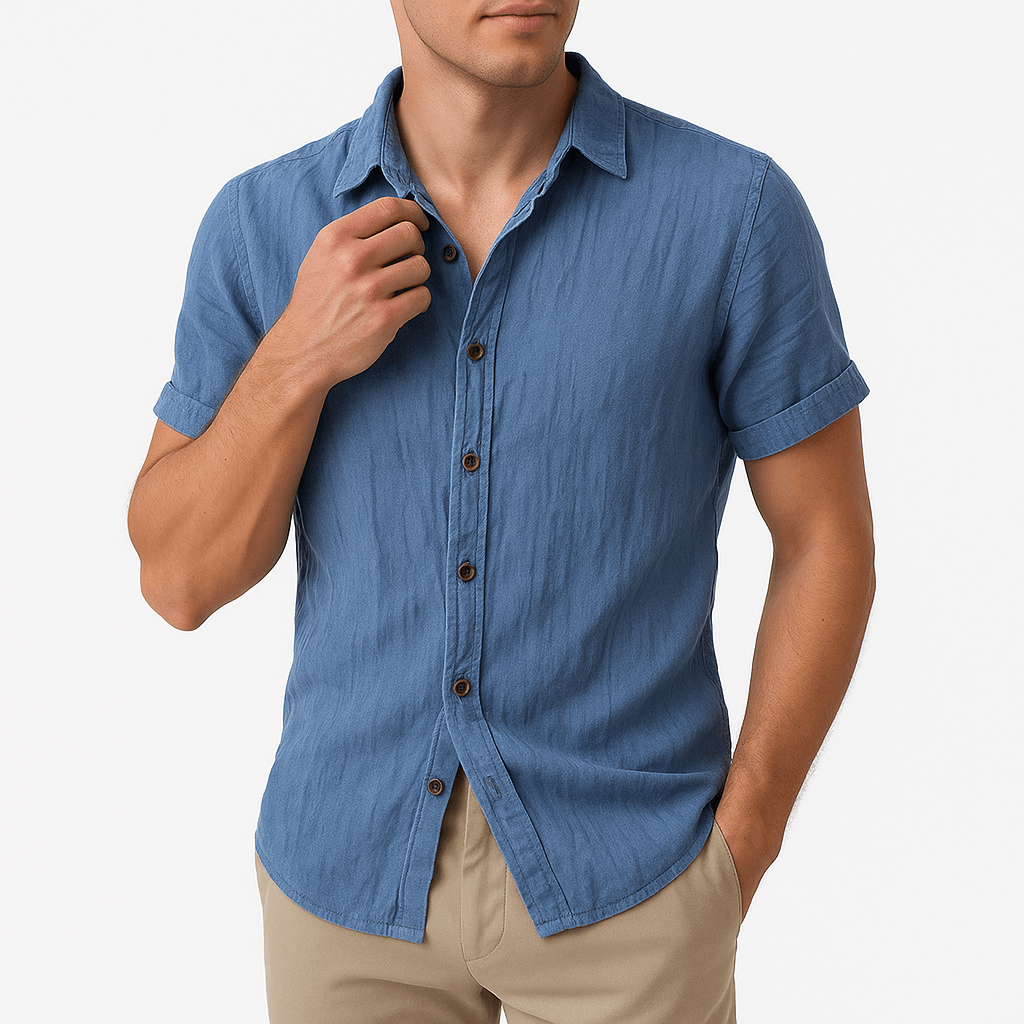 MARMIRI | Short Sleeve Linen Shirt