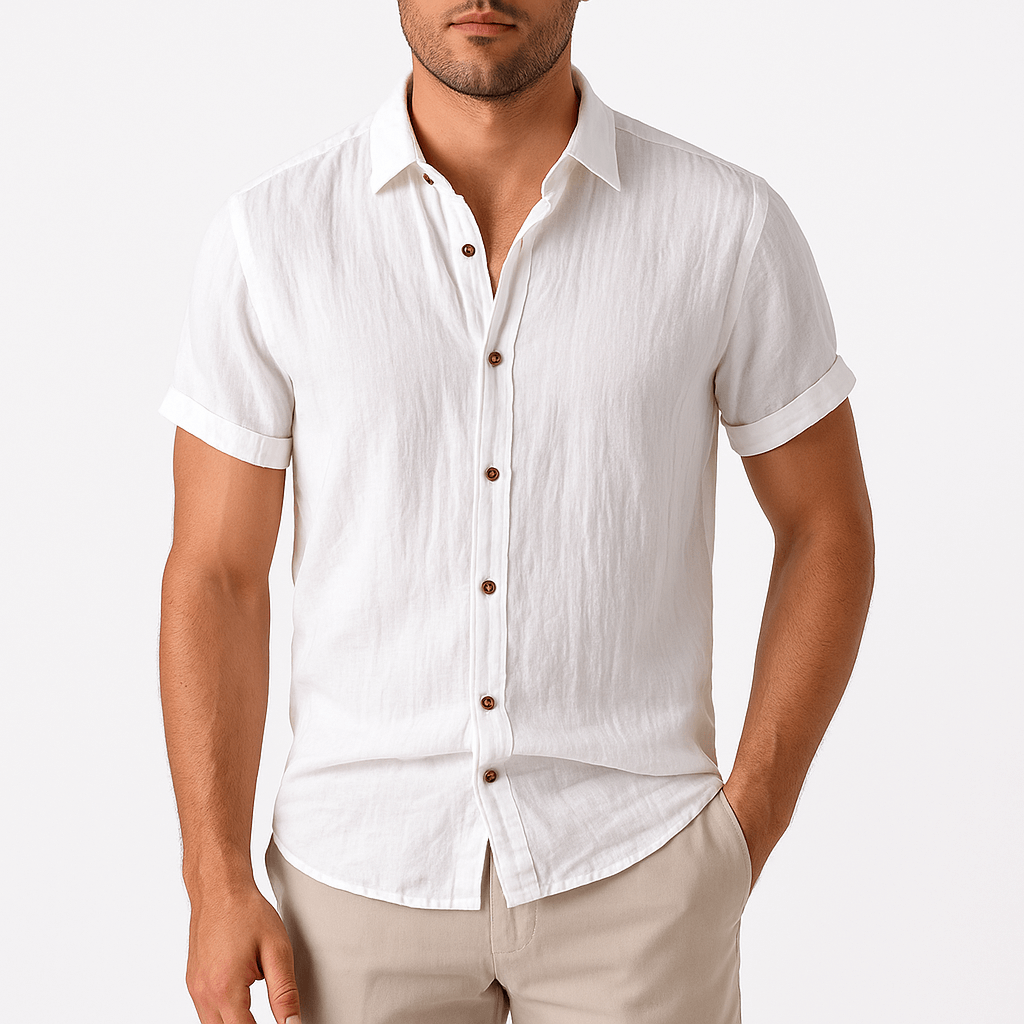 MARMIRI | Short Sleeve Linen Shirt