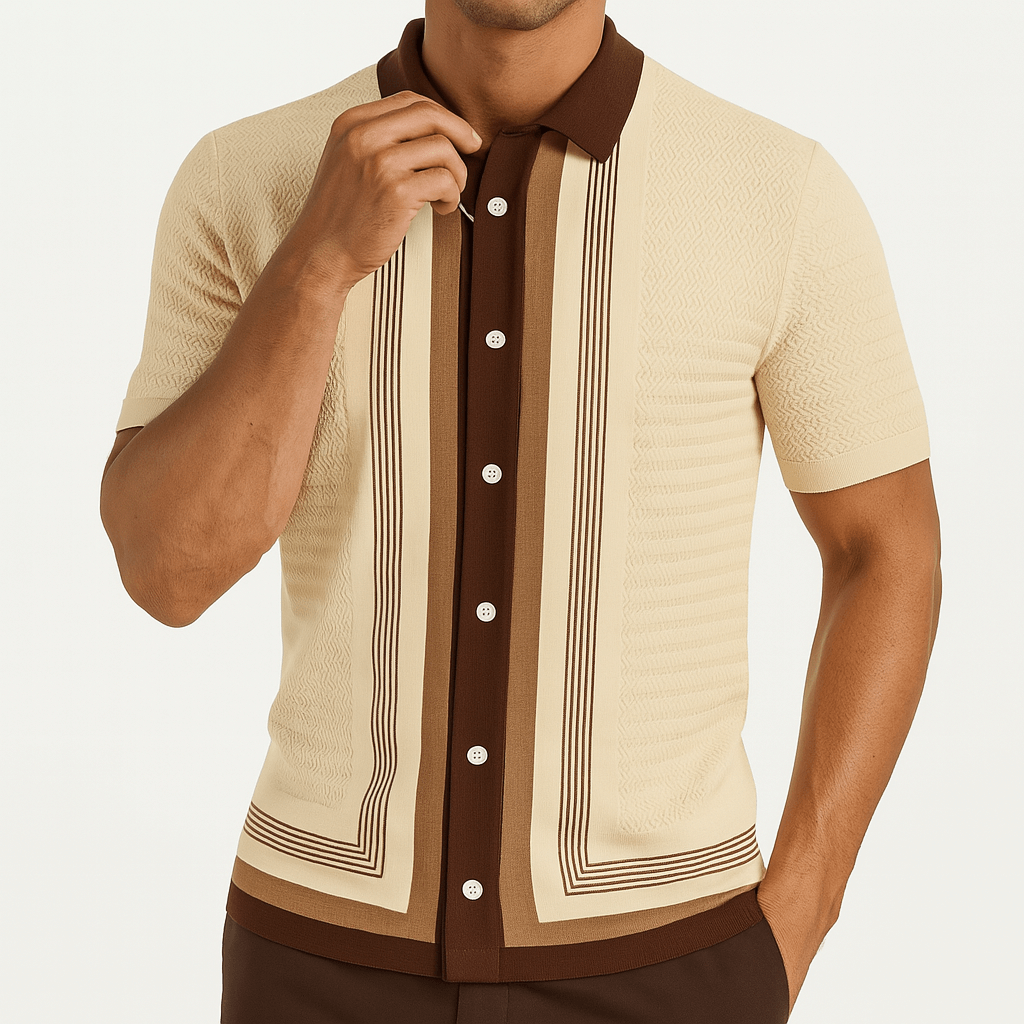 MARMIRI | Slim Fit Knit Polo Shirt