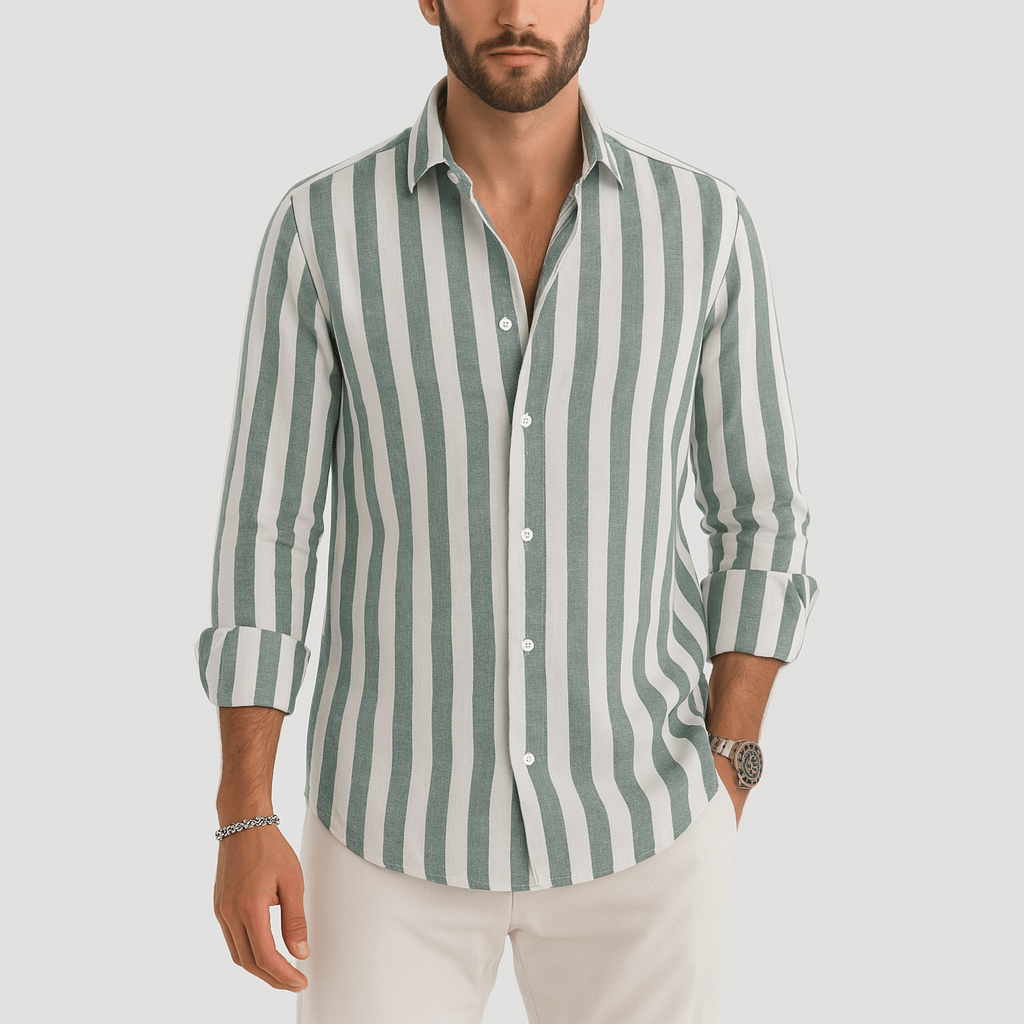 MARMIRI | Striped Linen Shirt
