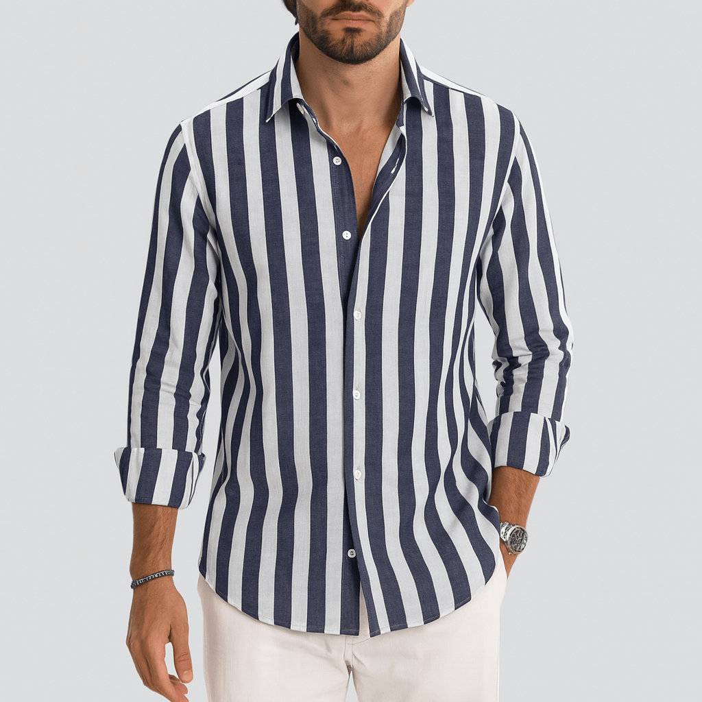 MARMIRI | Striped Linen Shirt