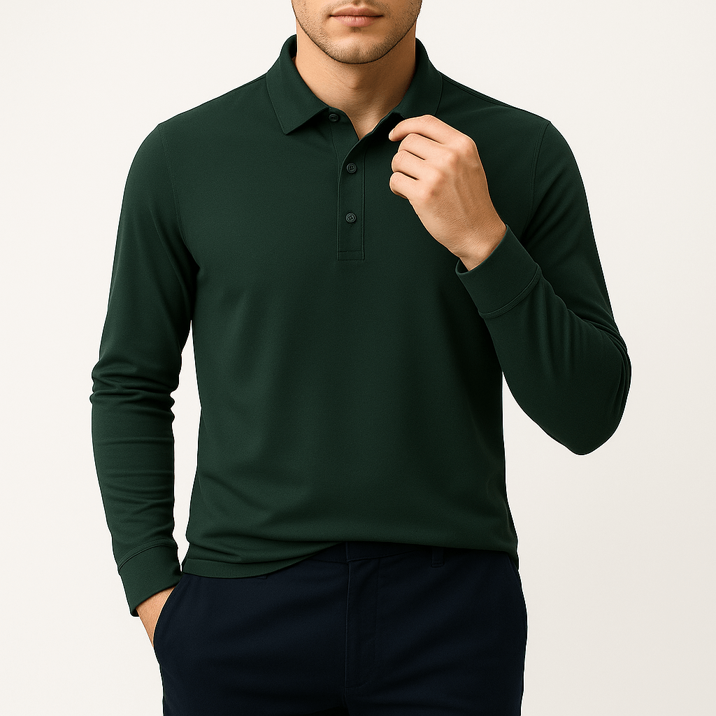 MARMIRI | Waffle Knit Polo Shirt