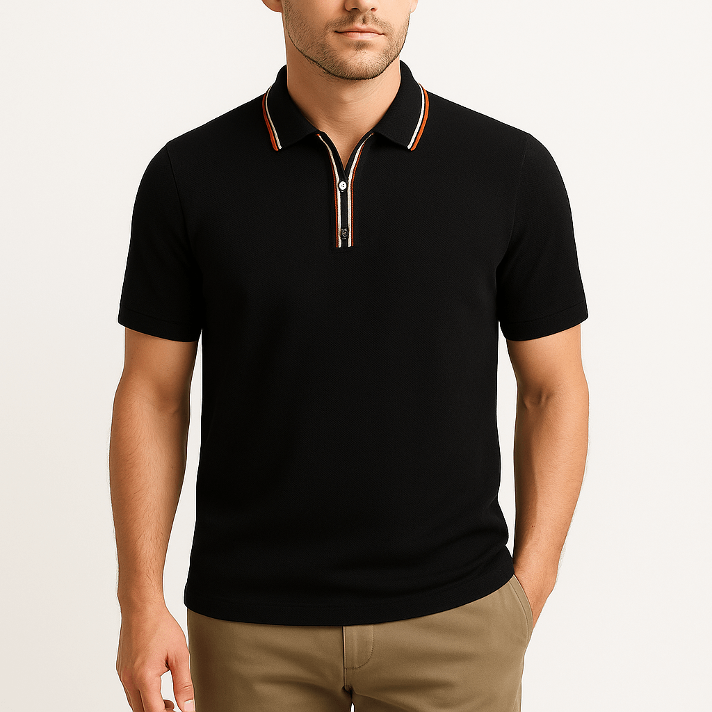 MARMIRI | Waffle Knit Polo Shirt