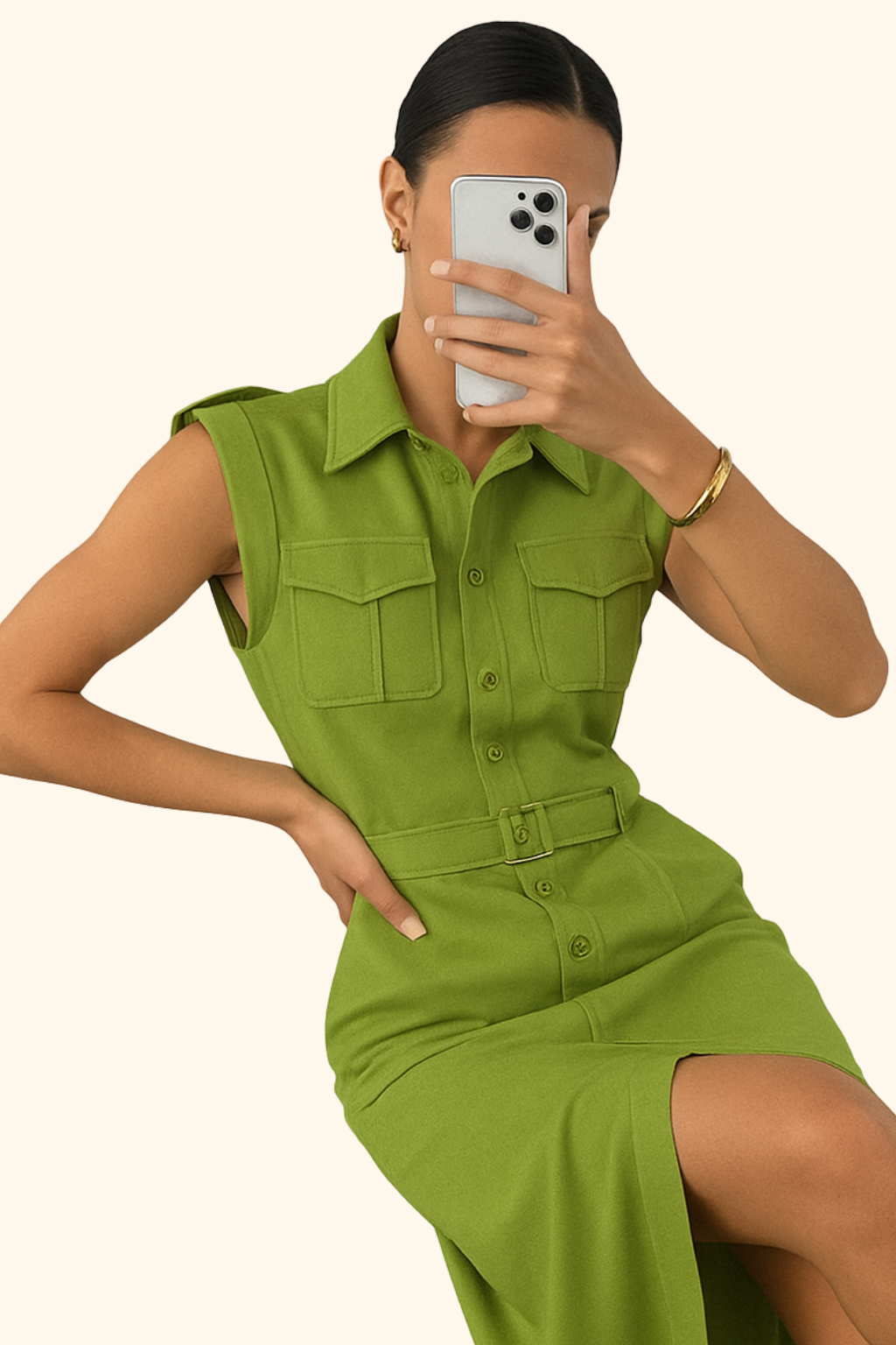 Vintage A-line | Women's Short Sleeve Summer Dress | Midi