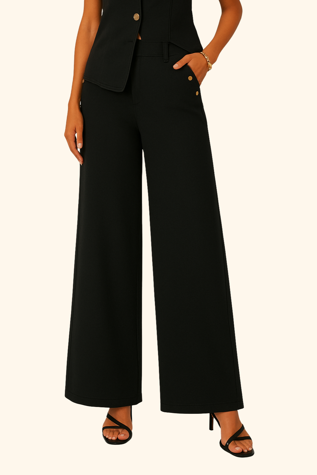 Fmxires | Women's Retro Denim Two-Piece Set | Sleeveless