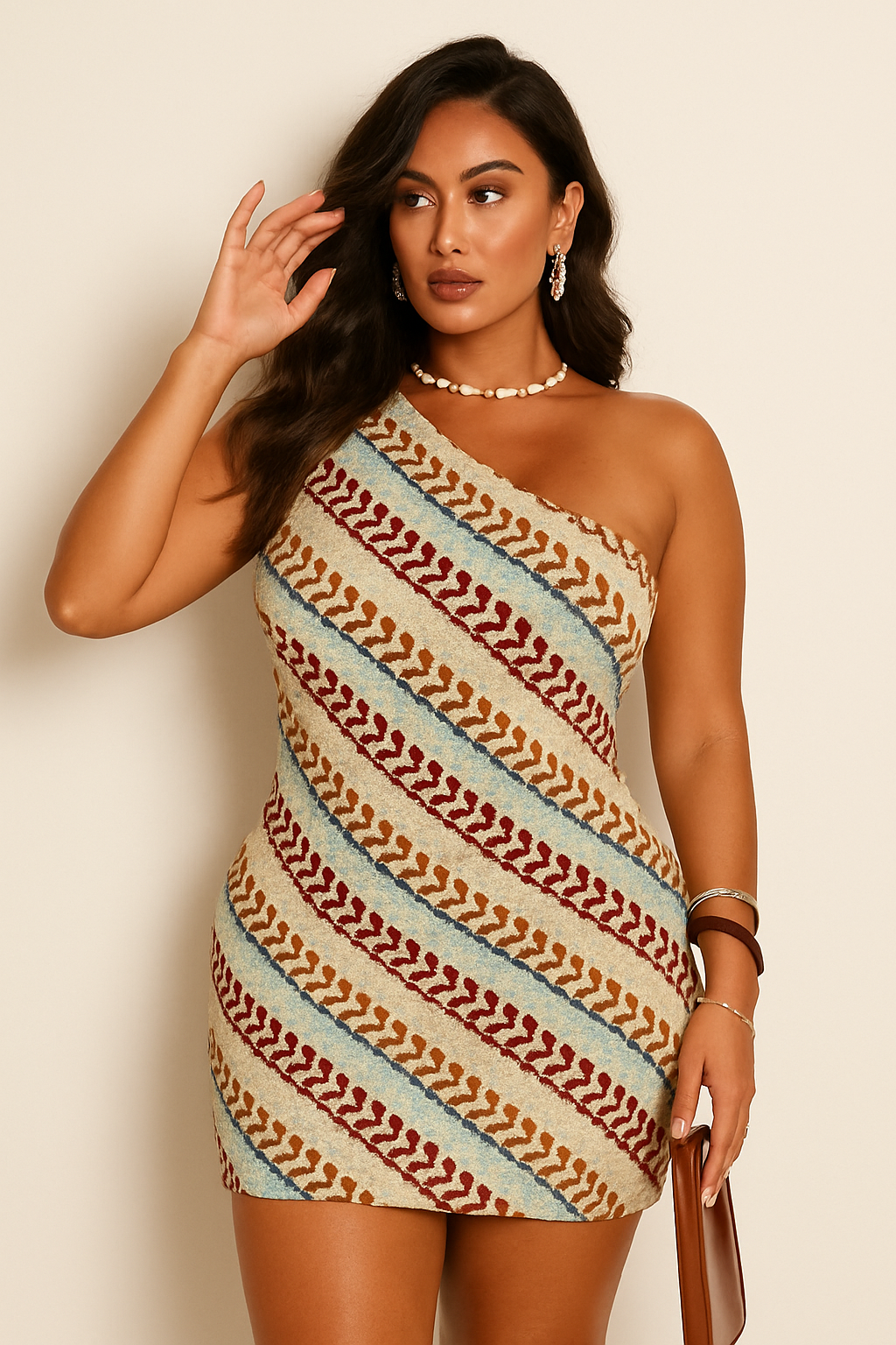 Pink Backless Halter | Women's Lace-up Off-Shoulder Party Dress | Mini