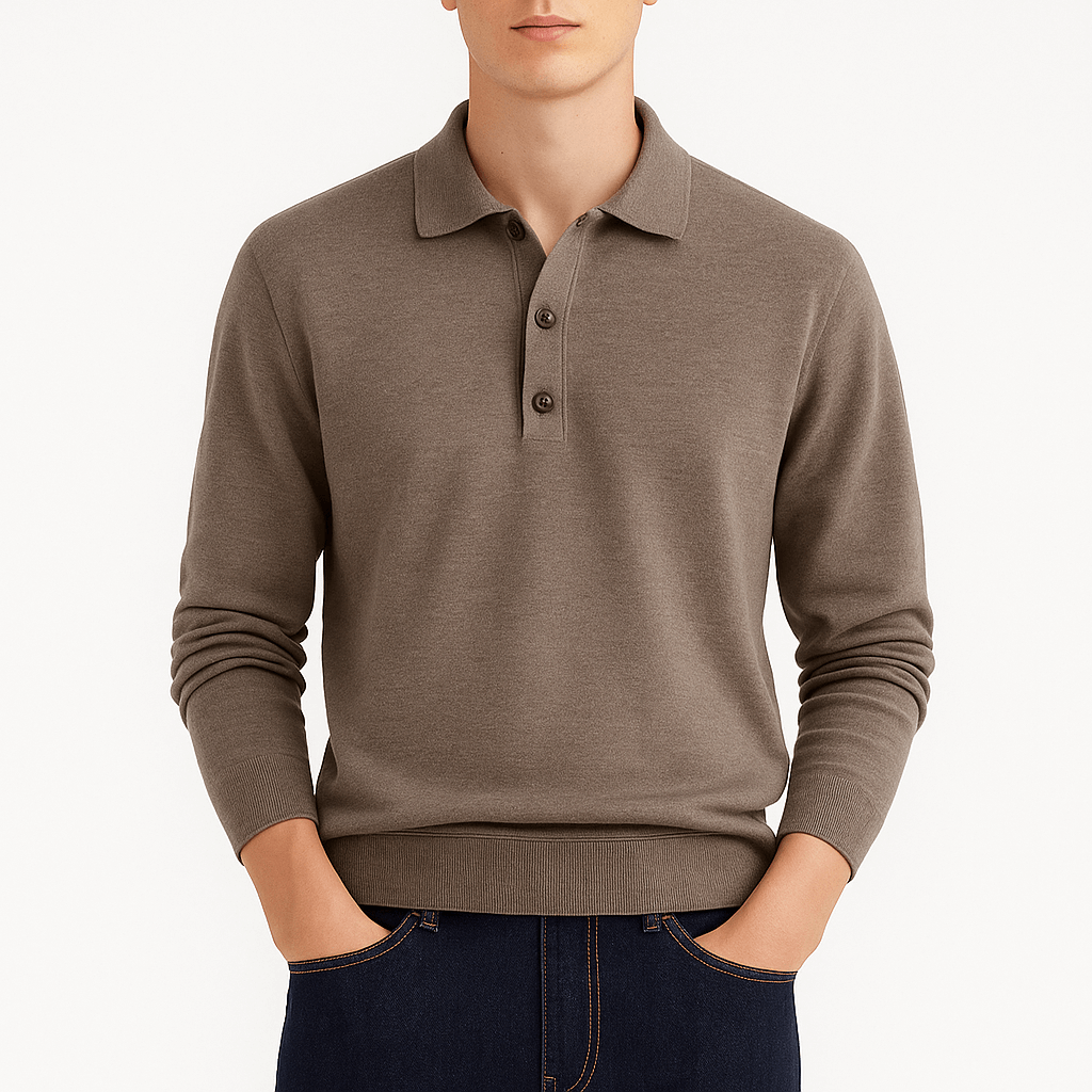 MARMIRI | Classic Long-Sleeve Polo Shirt