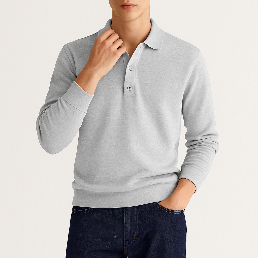 MARMIRI | Classic Long-Sleeve Polo Shirt