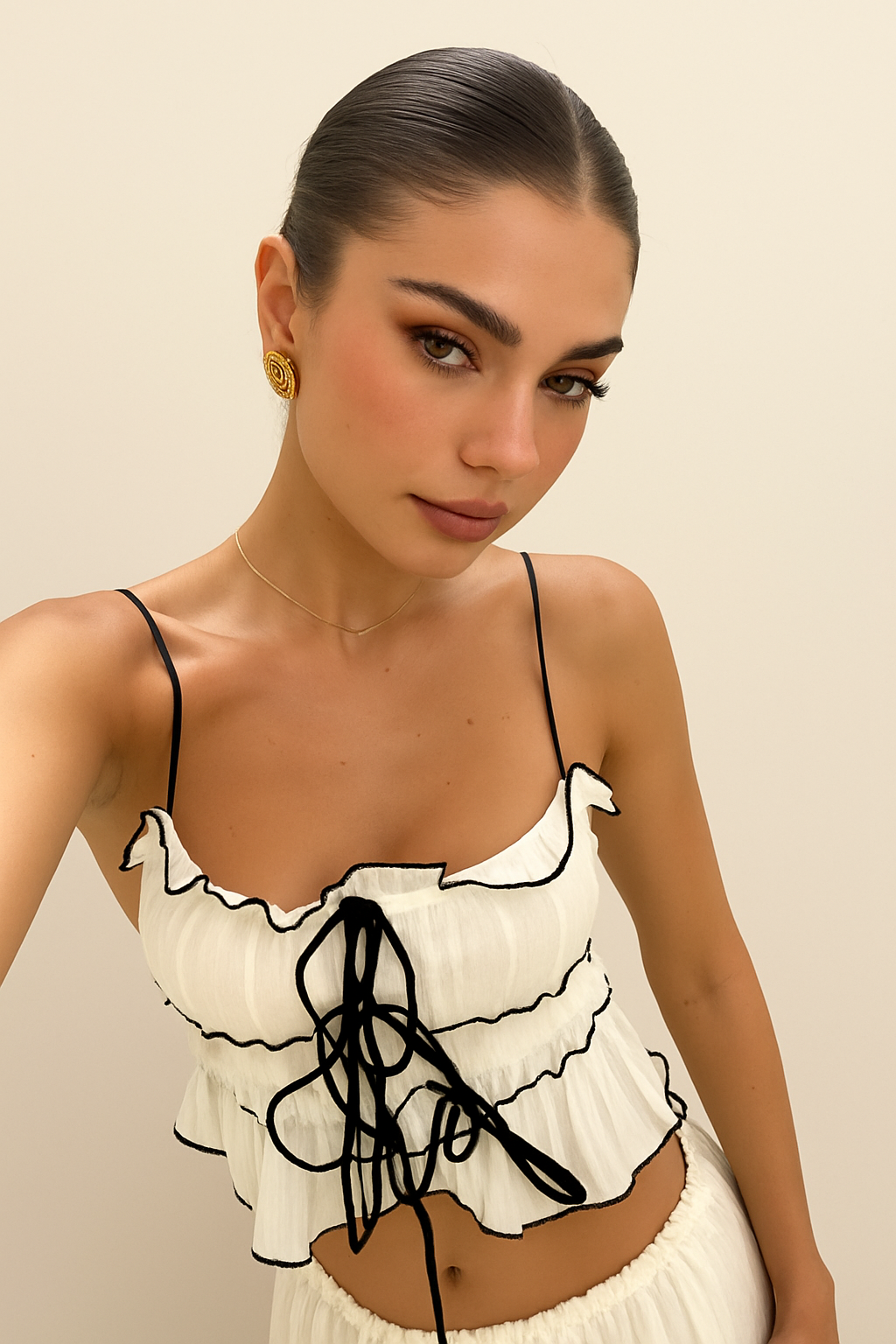 Isla Tide | Women's Crinkle Maxi Set | Ruffled Two-Piece