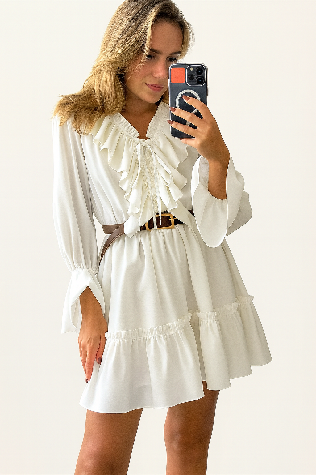 Tossy Ruffled V-Neck Dress | Women's Stylish Summer Dress | Mini