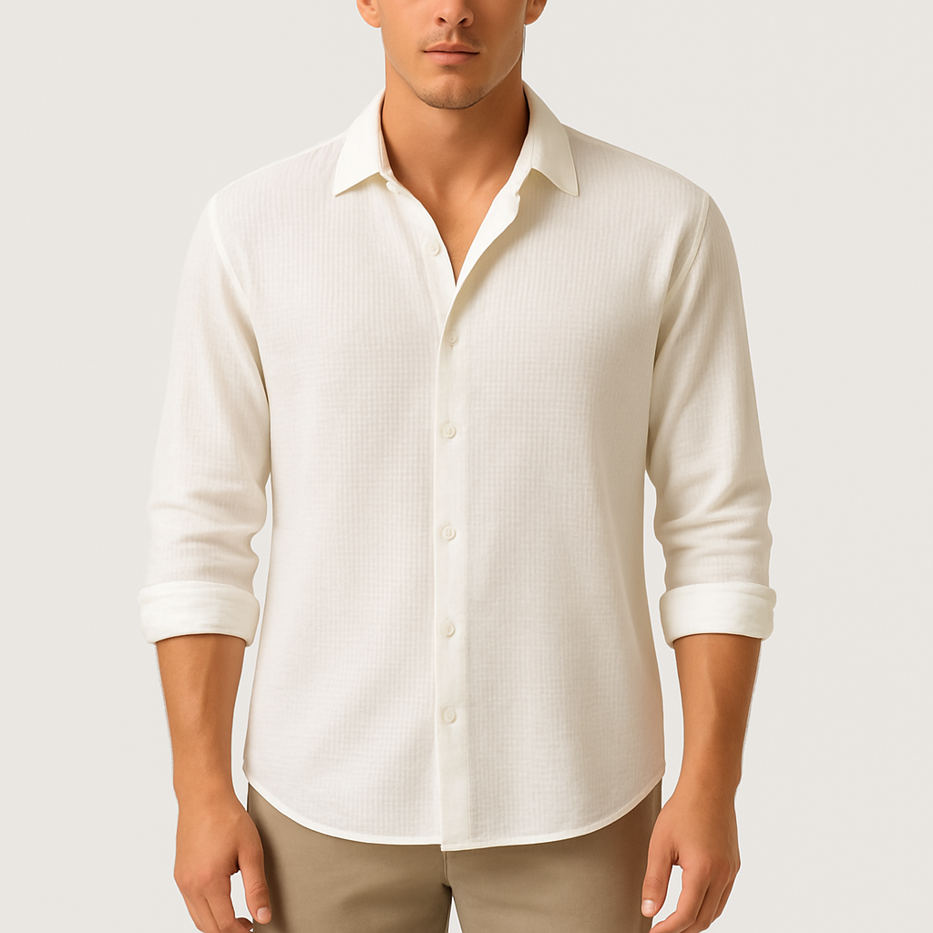 MARMIRI | Waffle Knit Cotton Shirt
