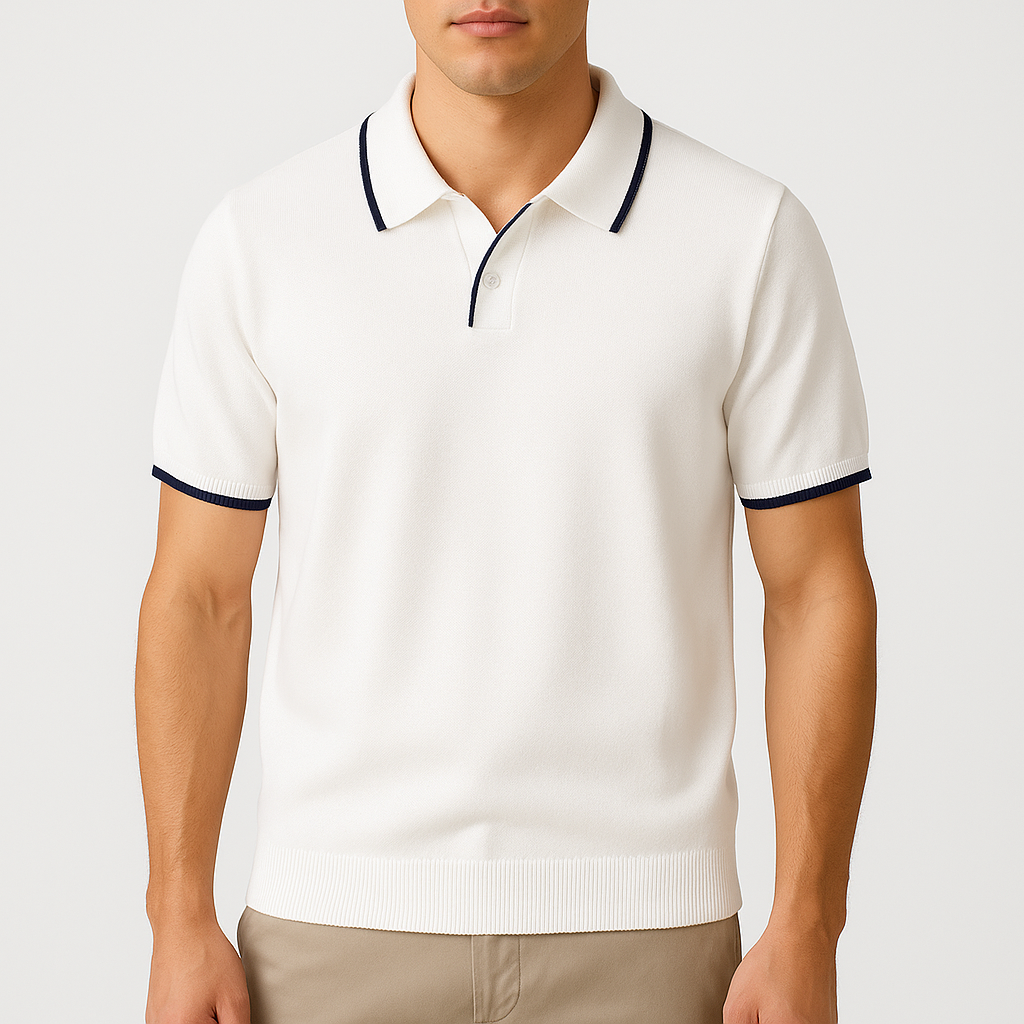 MARMIRI | Tailored Contrast Polo Shirt