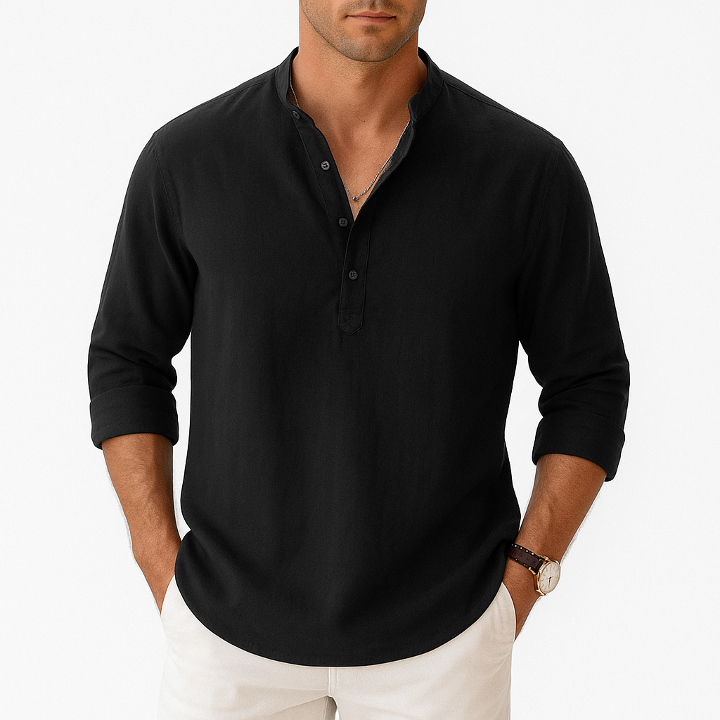 MARMIRI | Lightweight Linen Henley Shirt