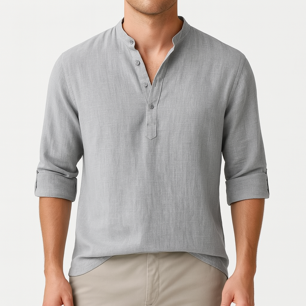 MARMIRI | Lightweight Linen Henley Shirt