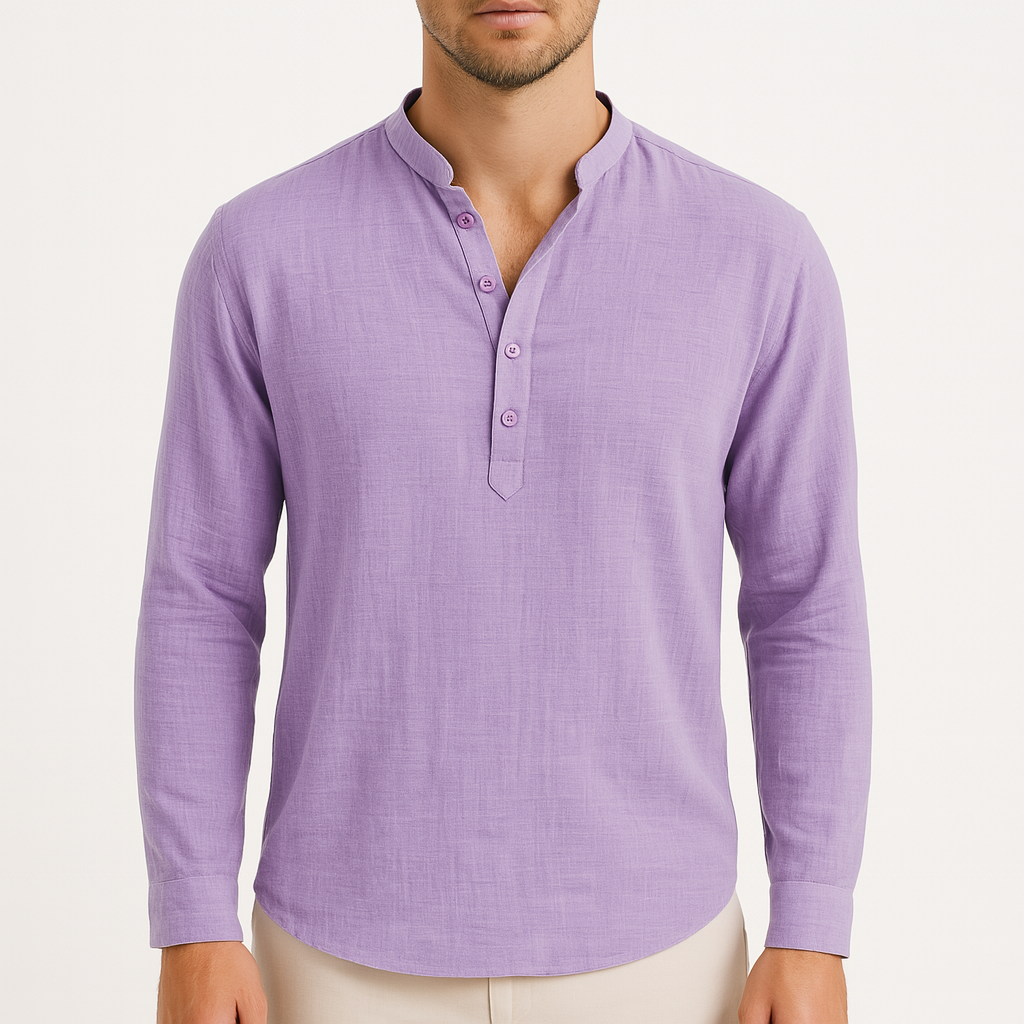 MARMIRI | Lightweight Linen Henley Shirt