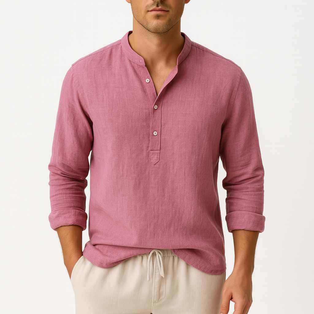 MARMIRI | Lightweight Linen Henley Shirt