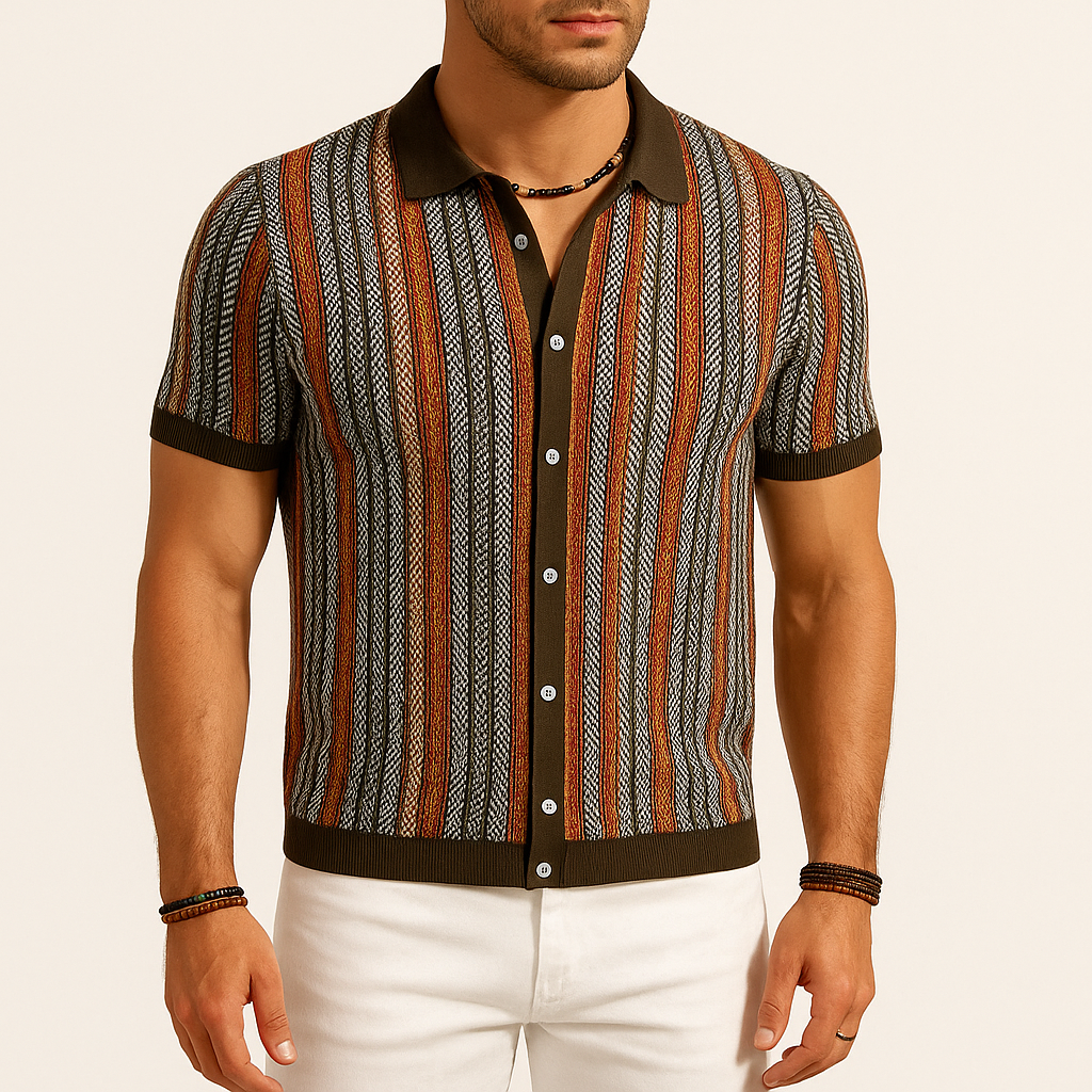 MARMIRI | Felix Retro Stripe Polo Shirt