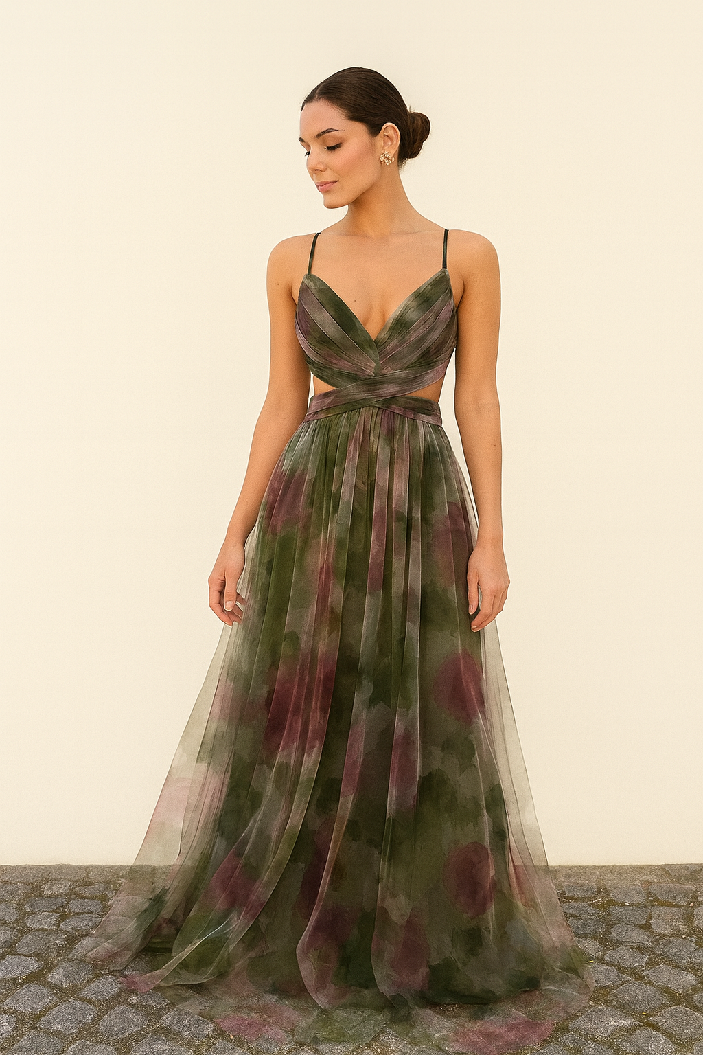 Aurora Whirl | Women's Ethereal Pleated Wedding Guest Dress | Maxi