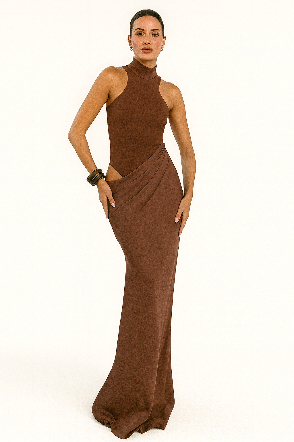 JULISSA MO Hollow Out | Women’s Chic Party Dress | Maxi
