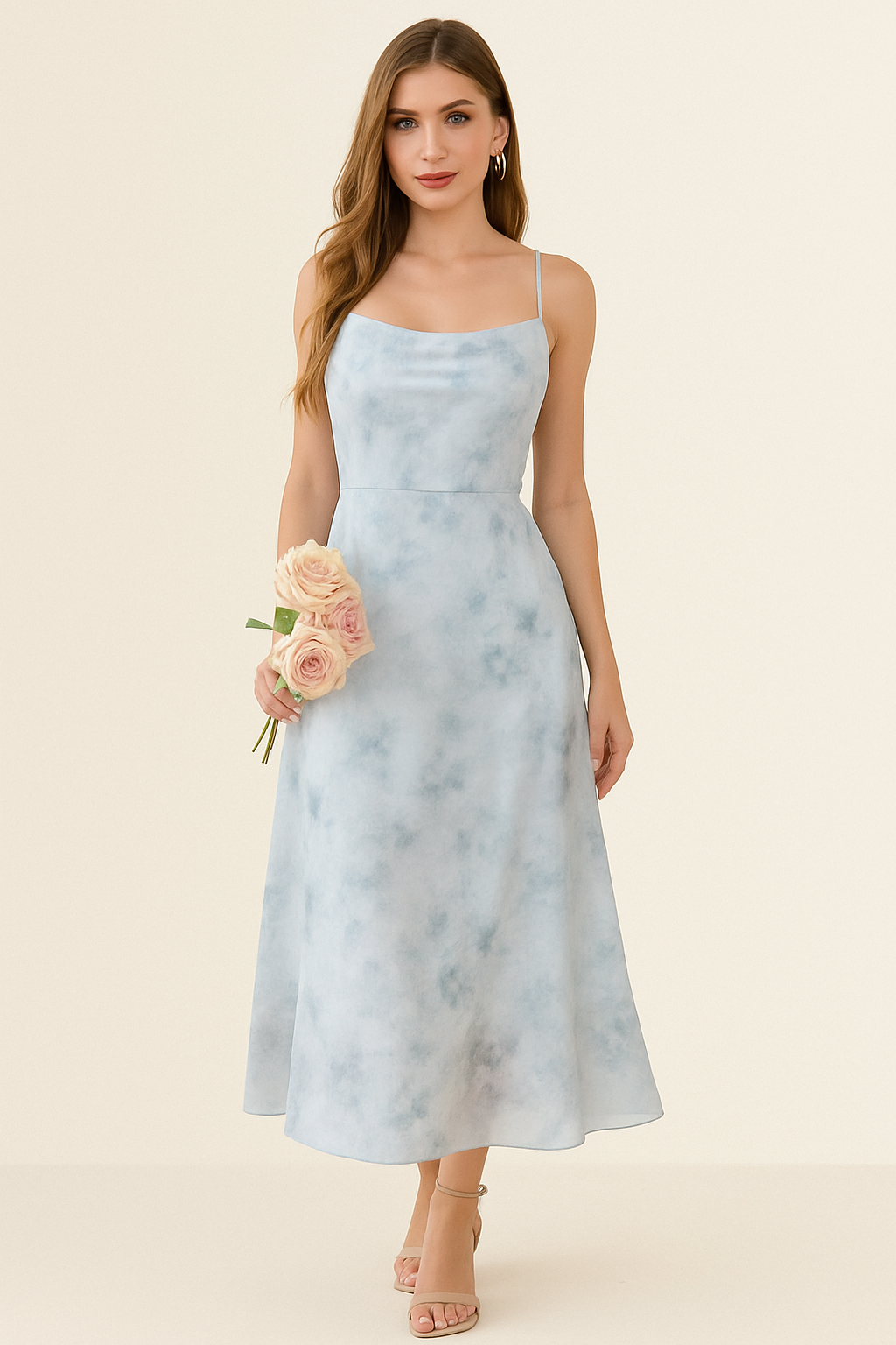 SINGREINY | Women’s Floral Ruched Summer Dress | Midi